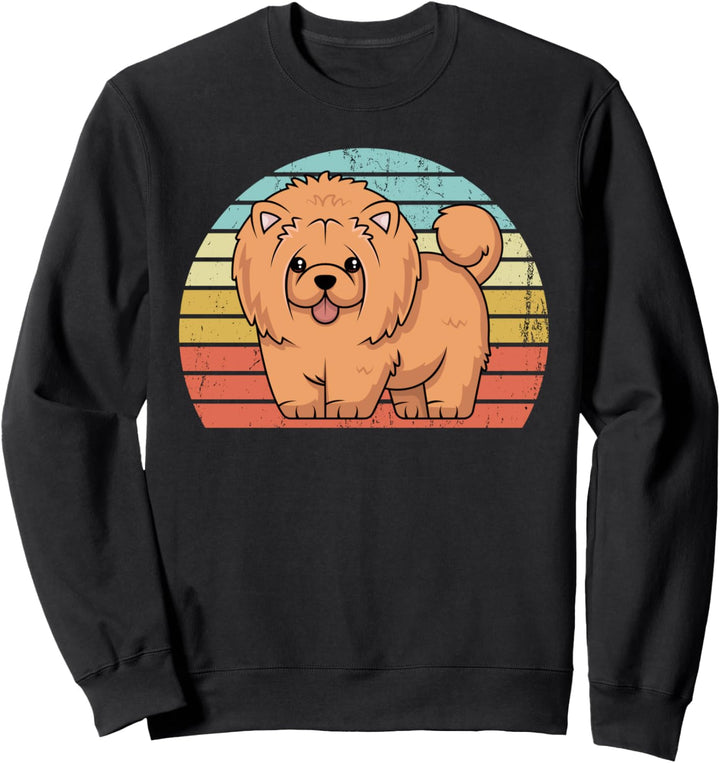 Chow Chow Chow Hund Grafik Vintage Chow Chow Chow Sweatshirt