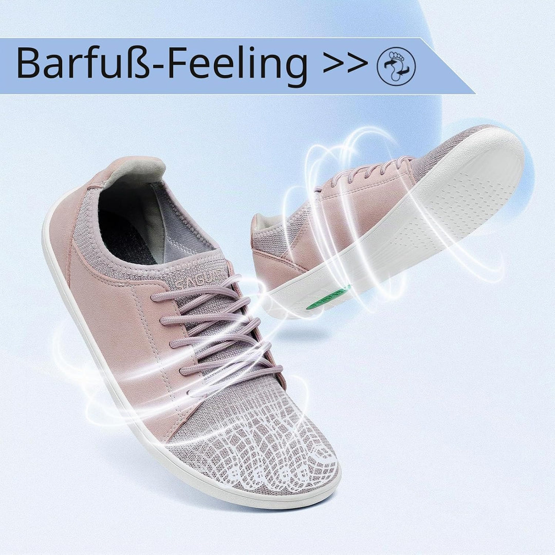 SAGUARO Unisex Barfussschuhe Free Walker Luck III-Knit Breiter Zehenbox Outdoor Walkingschuhe,Gr.36-