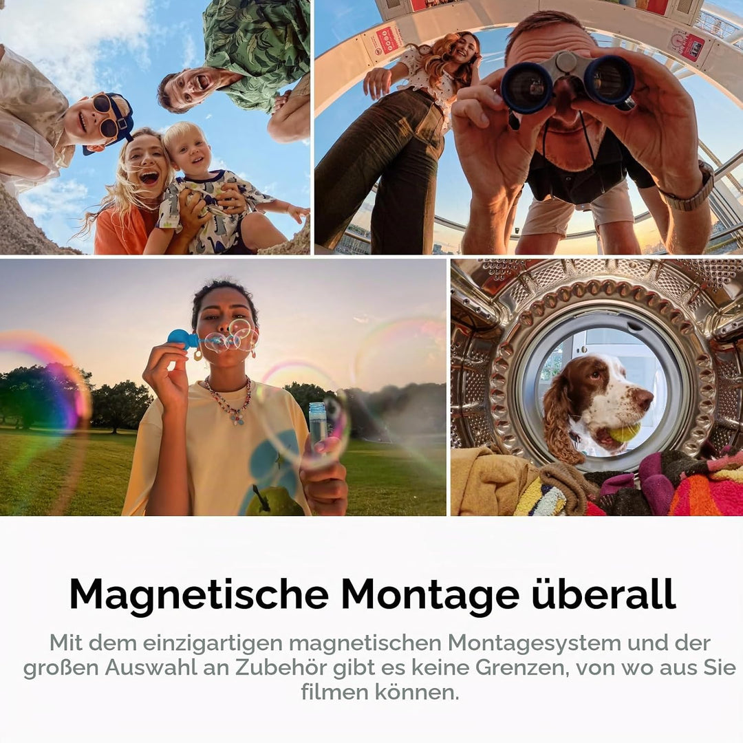 Insta360 GO Ultra Nachtschwarz - freihändige 4K Mini-Cam, leicht &amp; mobil, top bei wenig Licht, übera