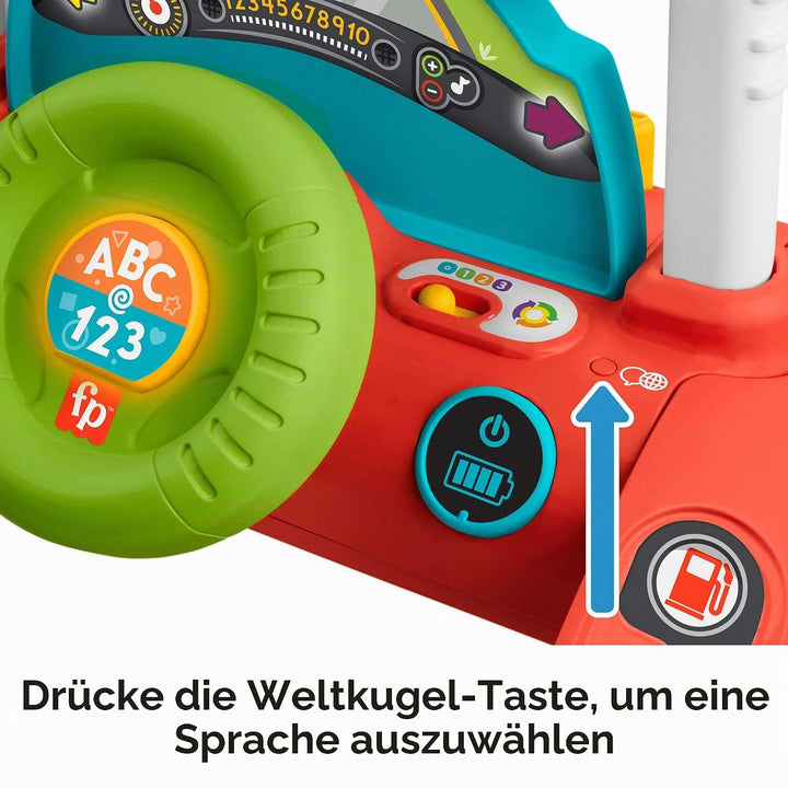 Fisher-Price - 2-Seiten Auto-Lauflernwagen, Multi Edition - Italienisch, Spanisch, Portugiesisch, En