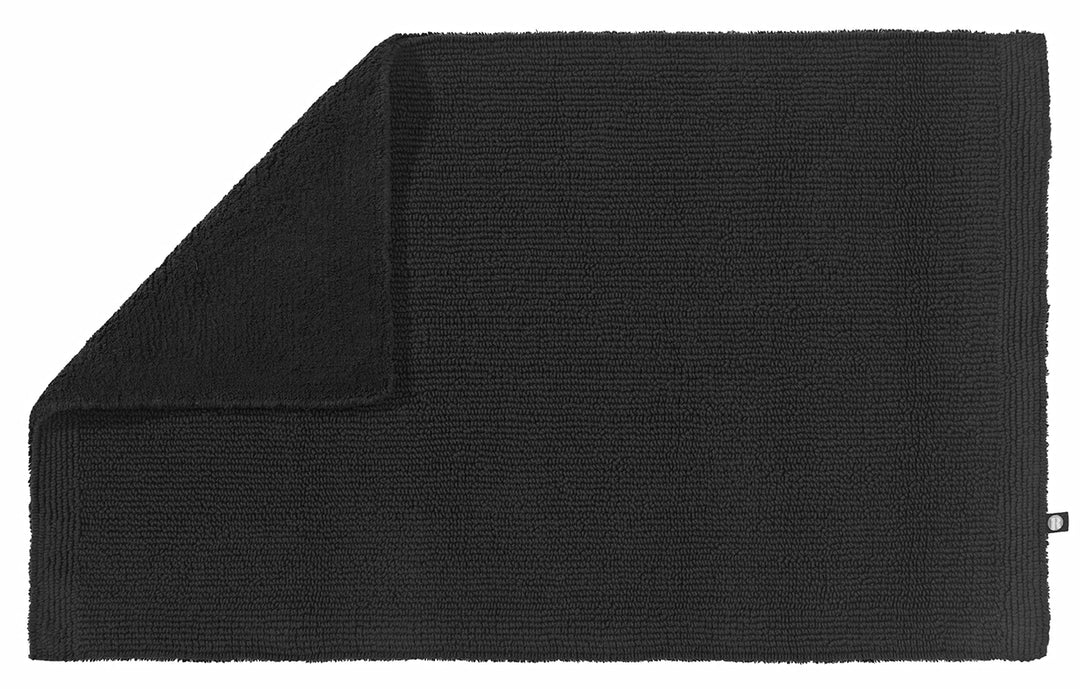 Rhomtuft Badteppiche Pur schwarz - 15 50x75 cm, 50x75 cm