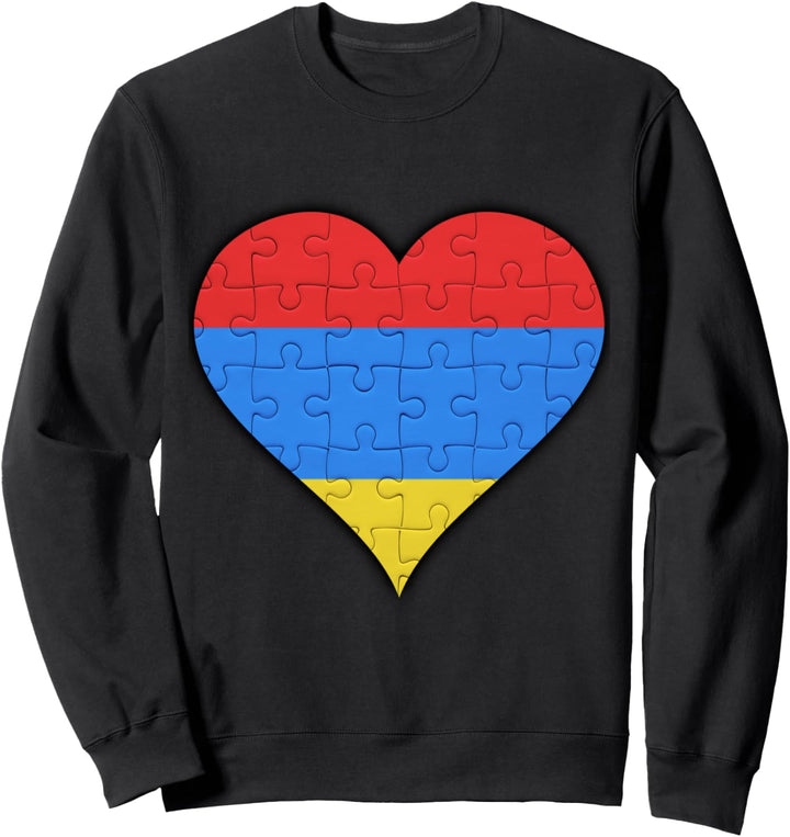 Armenien Armenische Flagge Herz Sweatshirt