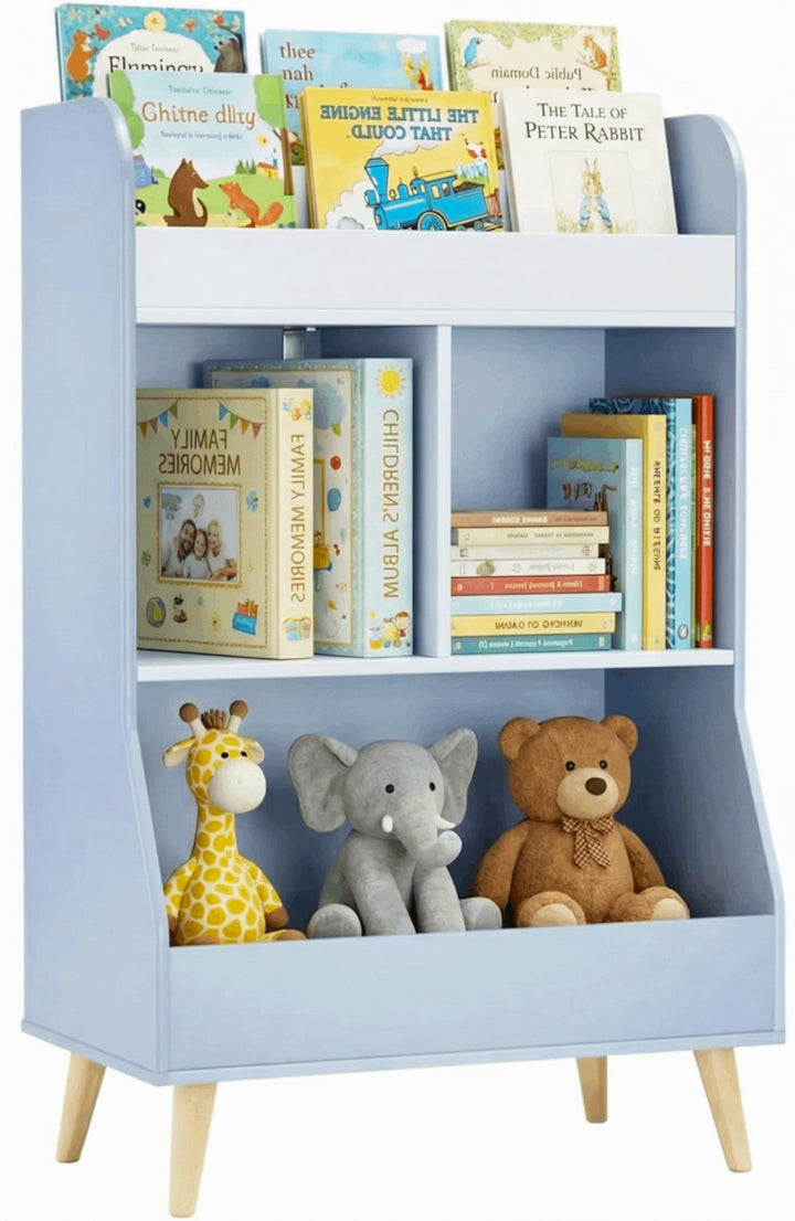 MAMIZO Kinderregal 94×62×34cm, Bücherregal Kinder, Spielzeugregal Kinderregal, Kinderzimmerregal, Sp