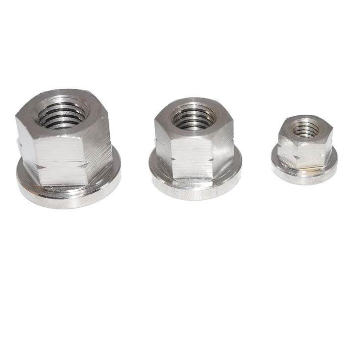 Sechskantmuttern M12 6 Stück DIN 6331 Edelstahl Muttern 1,5 d hoch, mit Bund A2 Edelstahl V2A M12 Se