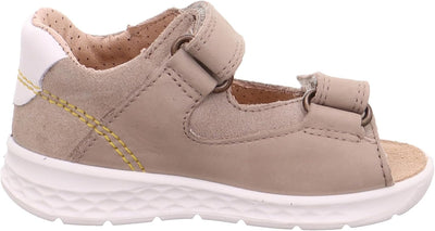 Superfit Baby Jungen Lagoon Sandale Knöchelriemen, Beige Gelb 4000