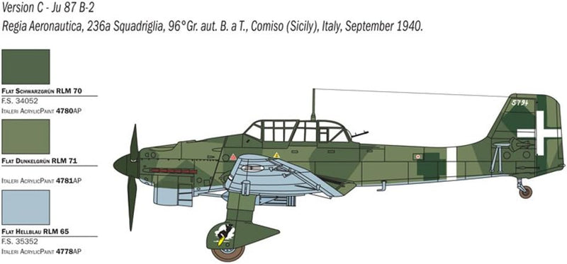 Italeri 510002769 1:48 Ju 87 B-2/R-2 Stuka Picchiatello