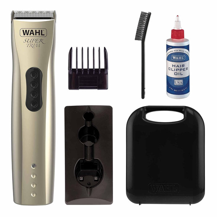 WAHL Super Trimm-Premium-Hundepflegeset, Trimmen und Aufräumen kleinerer Bereiche, geräuscharmer, sc