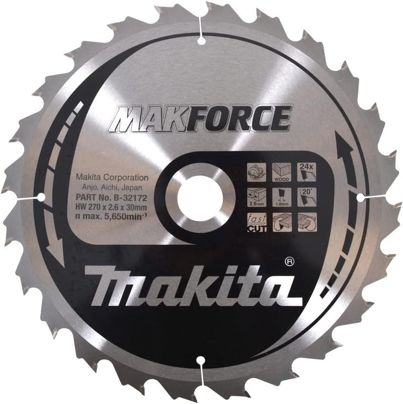 Makita MakForce Saegeblatt, 270 x 30 mm, 24Z, B-32172