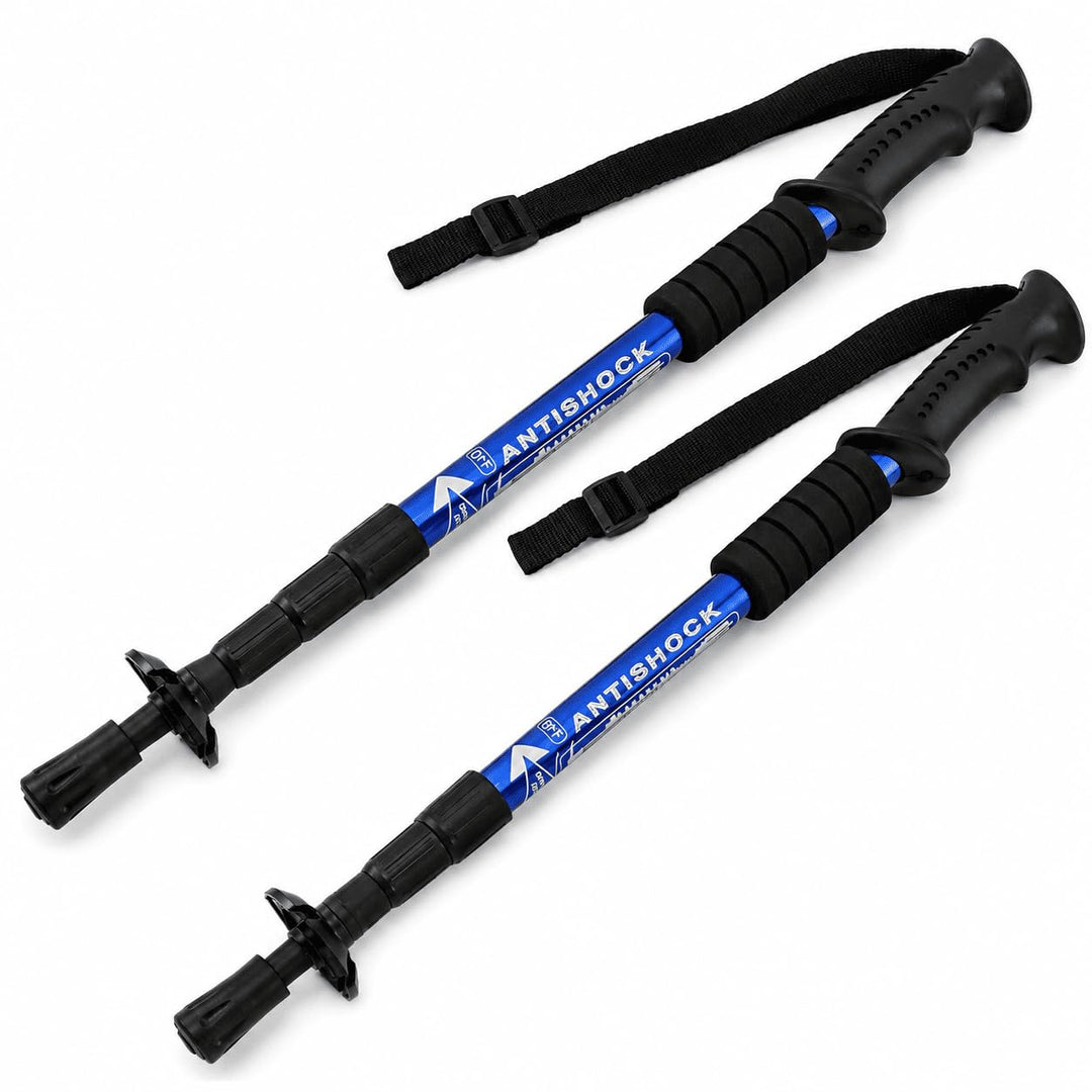 MidGard Teleskop Nordic Walking Stöcke, 50-110 cm höhenverstellbar, Antischock Dämpfung, Wanderstöck