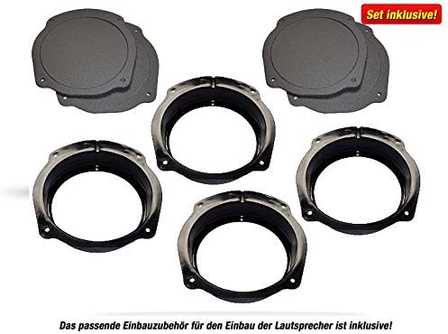 Mediadox Front/Heck 16,5cm/165mm Auto Lautsprecher/Boxen/Speaker Komplett-Set von Pioneer kompatibel