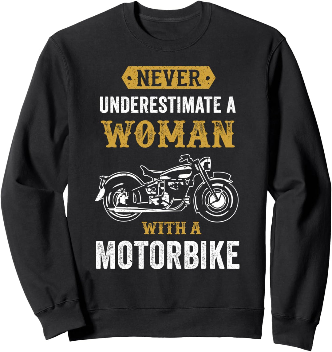 Motorrad Shirt Frauen Damen Sweatshirt