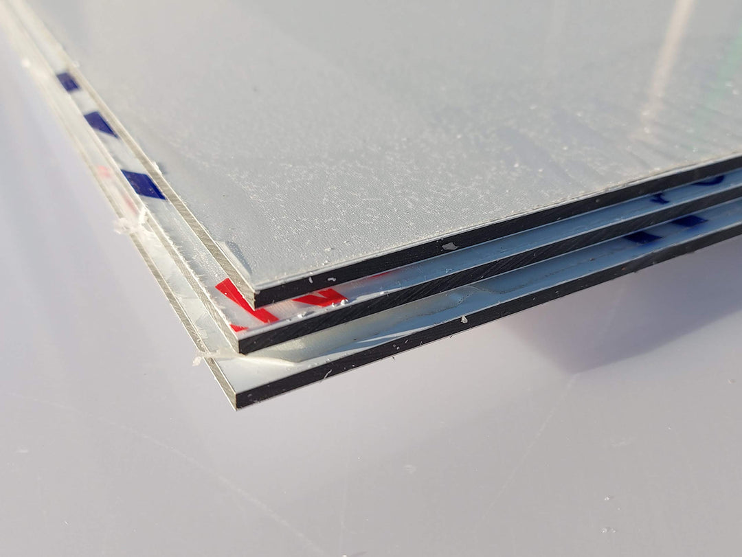 Alu-Verbundplatte 1000 x 500 x 4 mm Aluminiumverbundplatte Zuschnitt