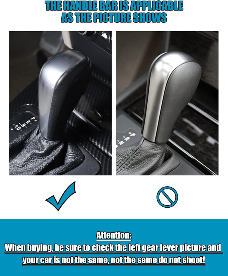 Car Gear Shift Knob Cover Trim Real Carbon Fiber Panel Frame Cover Fiber Sticker Head Trim, for BMW