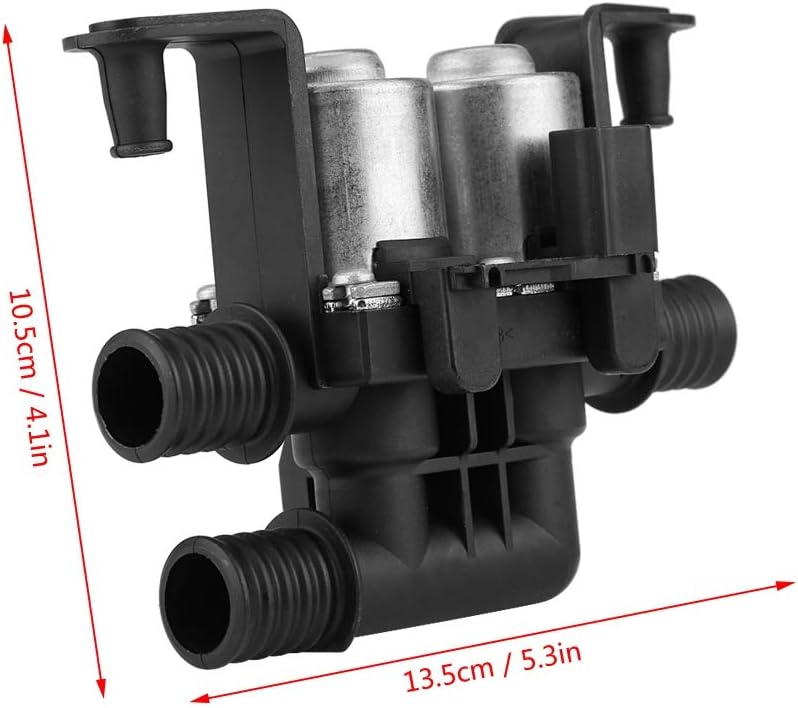 KIMISS Heizungsregelventil, Eisenheizung Steuerventil Dual Magnet Heizungsventil Wasserventil E38 E3