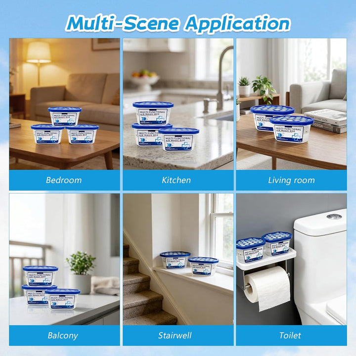 3 Stück Indoor Multifunctional Air Magic Box, Air Magic Staubbox, Formel auf Pflanzenbasis, Automati