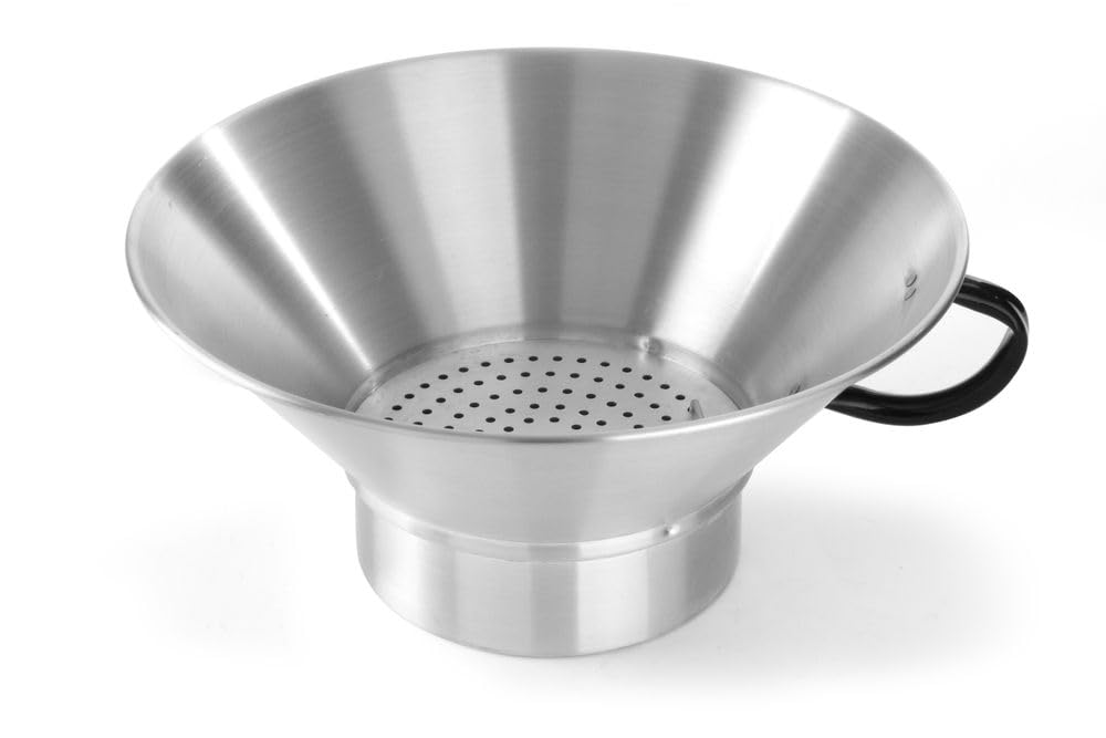 HENDI Frittierseiher, Boden fixiert, Sieb entnehmbar, Pommes, ø400x(H)170mm, Aluminium, Aluminium
