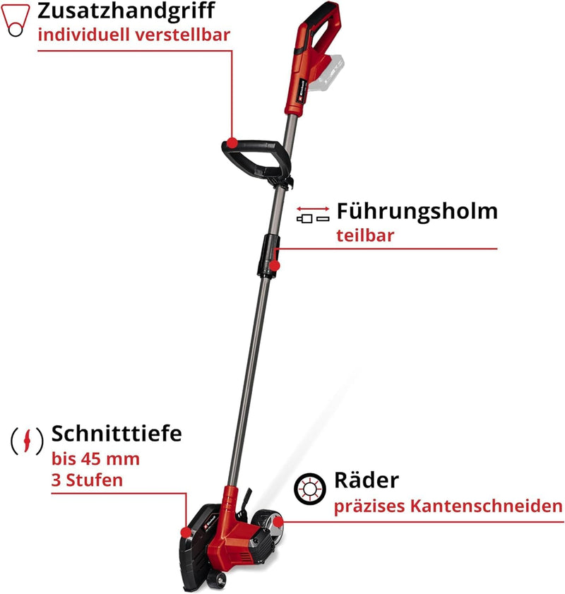 Einhell Akku-Rasenkantenschneider GE-LE 18/190 Li-Solo Power X-Change (Li-Ion, 18 V, 3-stufige Tiefe