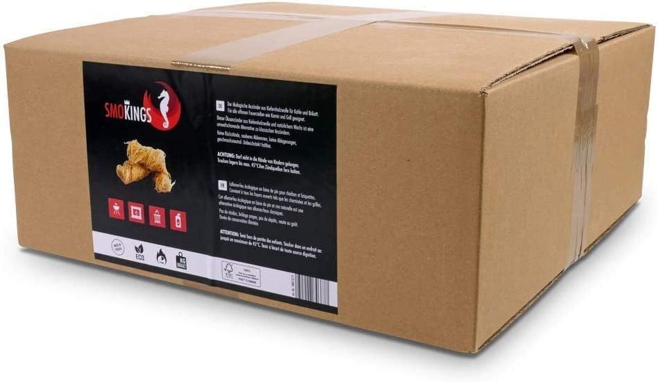 20 Kg Premium Kamin-Anzünder aus Holzwolle und Wachs - Ideal für alle Kamine Öfen Grills Pizzaöfen F