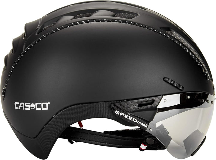 Casco Roadster Plus Helm inkl. Visier grau 2022 Fahrradhelm Schwarz S 52-54cm, Schwarz S 52-54cm