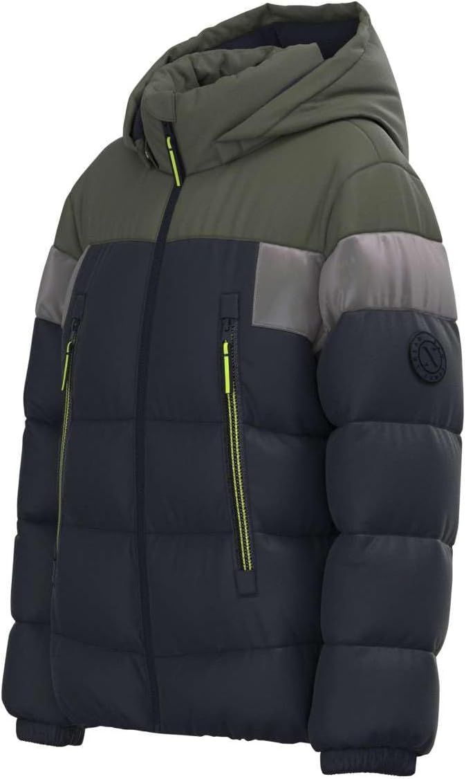 NAME IT Jungen Nkmmontel Puffer Jacket Refl. Block Noos Pufferjacke 116 Dark Sapphire, 116 Dark Sapp