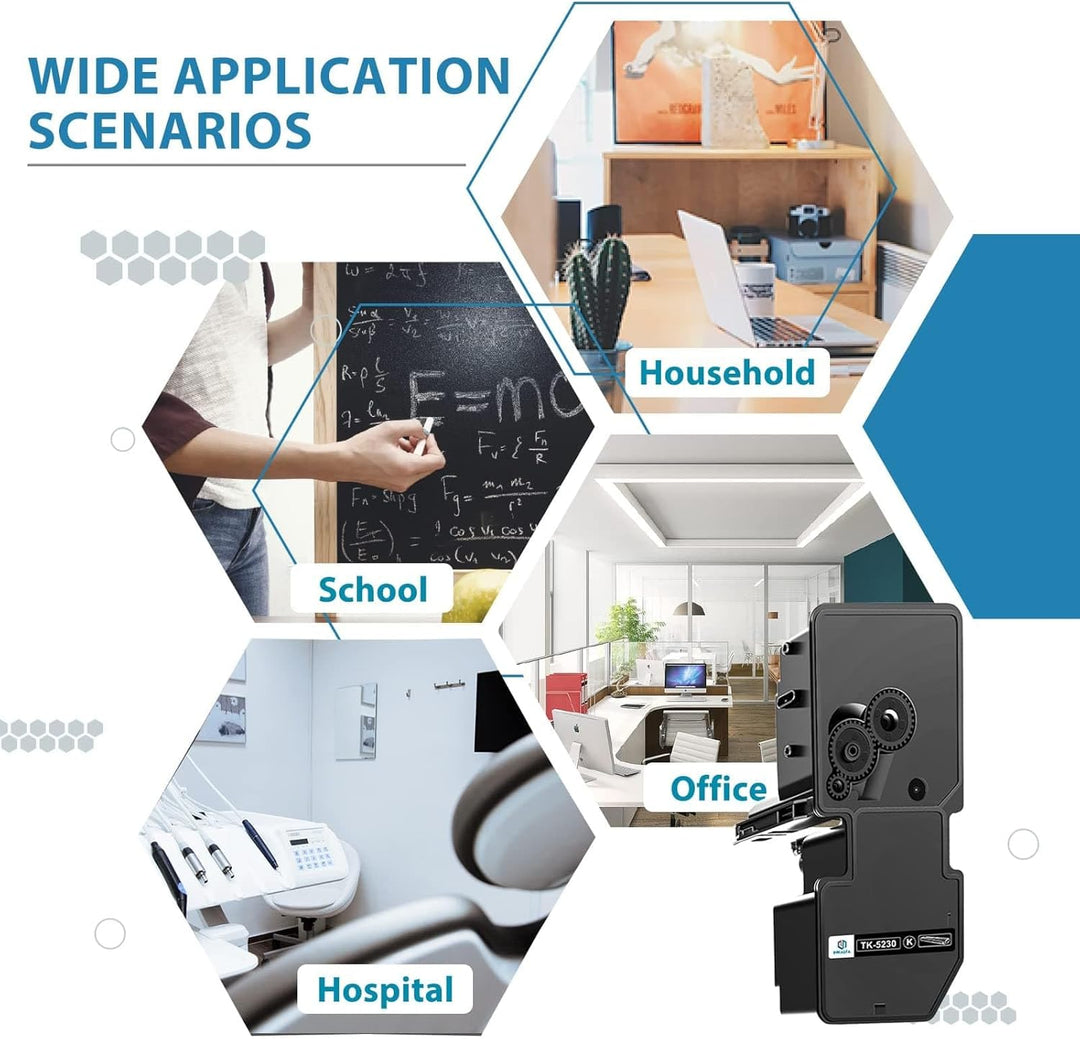 inkalfa TK5230 Toner Kompatibel für Kyocera Ecosys M5521cdw P5021cdn P5021cdw M5521cdn M5521 P5021 T
