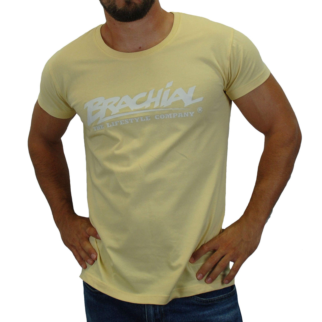 Brachial Premium Herren T-Shirt Sign Slim-Fit - für Freizeit Bodybuilding Workout Gym Kraftsport Fit