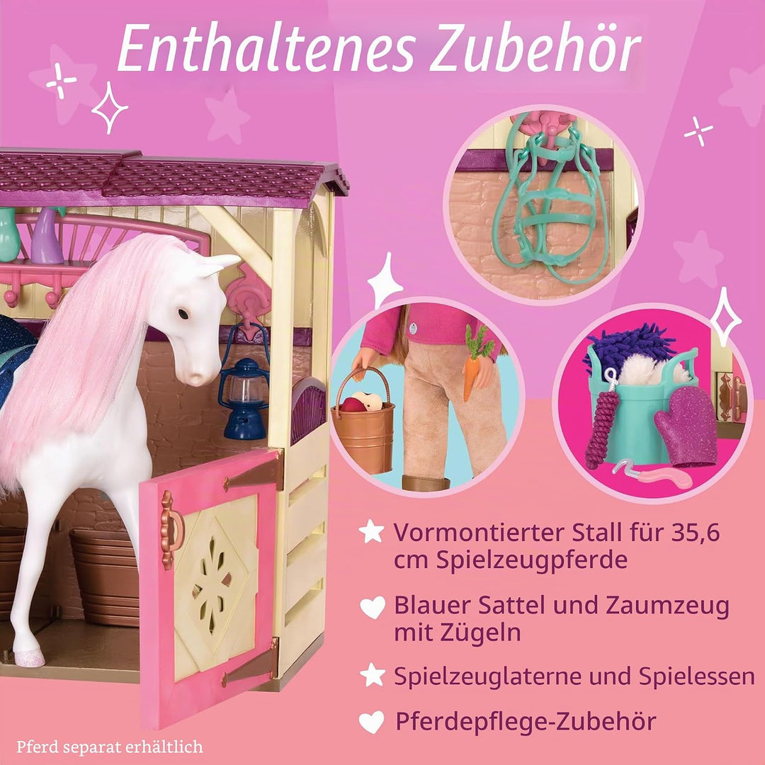 Glitter Girls - Alle Asparkle Acres - Spielset Pferdestall - Spielset für 36 cm grosse Puppen und Sp