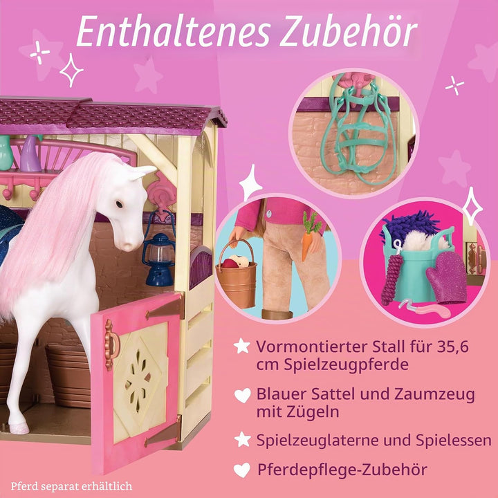 Glitter Girls - Alle Asparkle Acres - Spielset Pferdestall - Spielset für 36 cm grosse Puppen und Sp