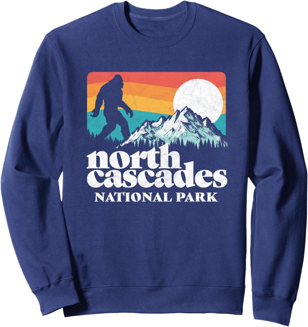 North Cascades National Park Bigfoot Mountains Sweatshirt