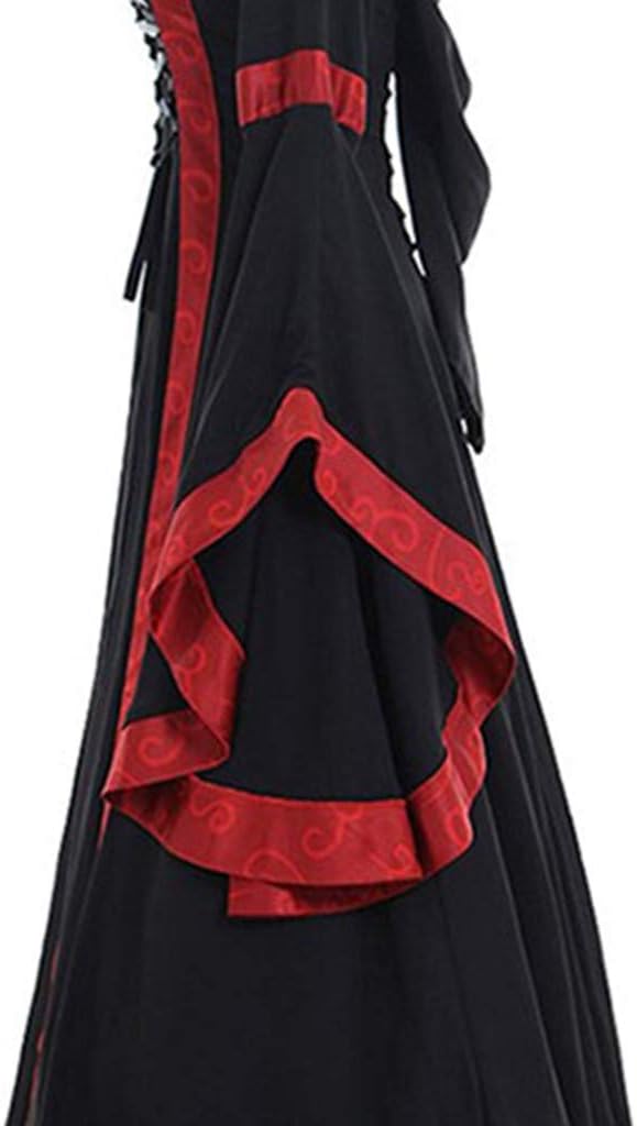 Mittelalter Kleid Damen Kurzarm Halloween Kostüm Renaissance Irisches Kleider Rokoko Prinzessin Klei