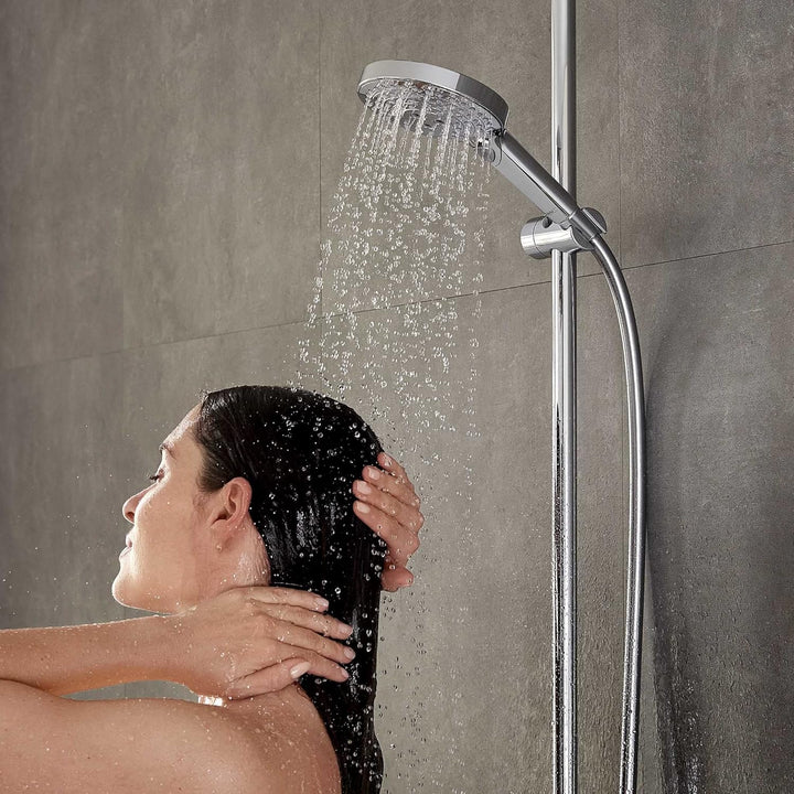 hansgrohe Duschset mit wassersparendem Duschkopf Raindance Select S 120, Regendusche, 3 Strahlarten