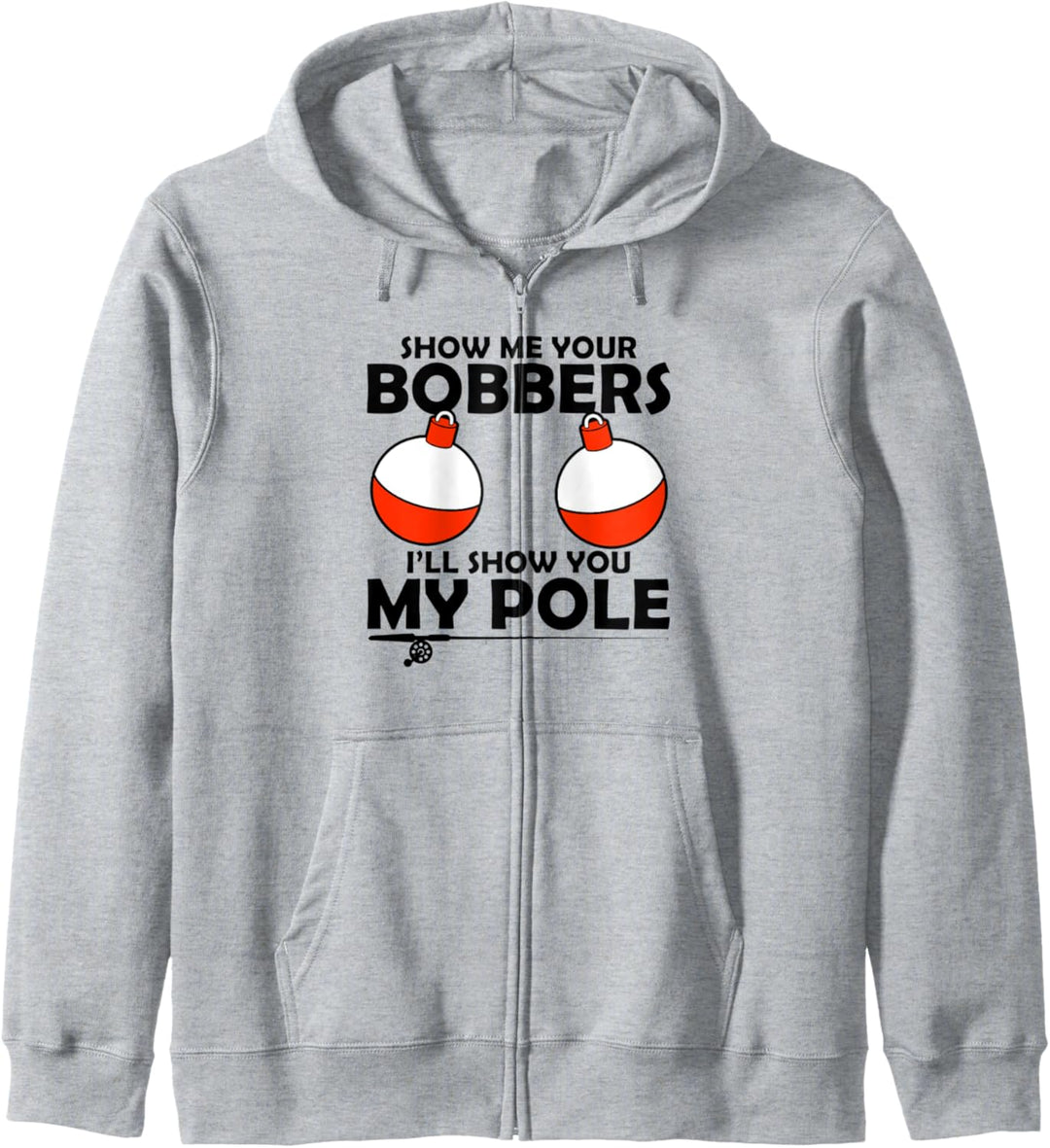 Zeig mir deine Bobber Ich werde dir meine Pole Eisfischen zeigen Kapuzenjacke