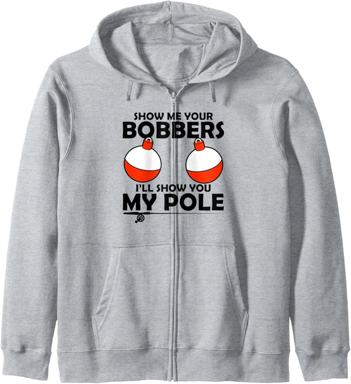 Zeig mir deine Bobber Ich werde dir meine Pole Eisfischen zeigen Kapuzenjacke