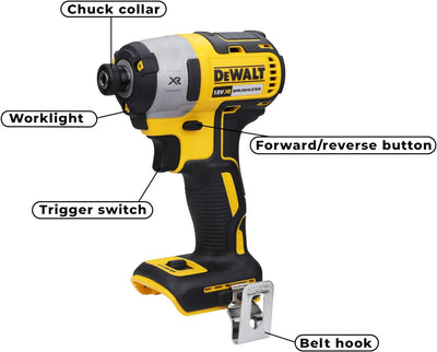 Dewalt Akku-Schlagschrauber DCF887N (18 Volt, 205 Nm Drehmoment, 1/4 Zoll Innensechskant-Aufnahme, L