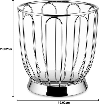 Alessi 370/19 - Designdrahtvertrag Zerquetscht, 18/10 Edelstahl, 19 cm