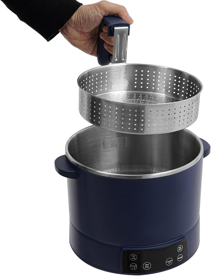 Apriltop 1500W 220V Low Sugar Reiskocher 3L für 1-3 Personen, mit 304 Edelstahl Innentopf, mit Hotpo