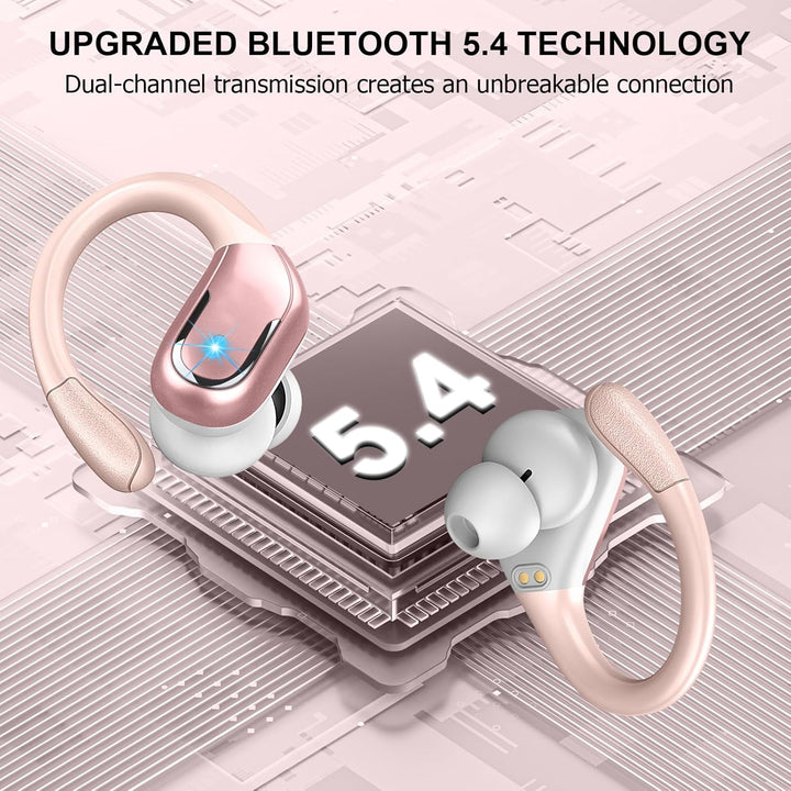 Bluetooth Kopfhörer Sport, 75Std Kopfhörer Kabellos Bluetooth 5.4, 3D Stereo, In Ear Kopfhörer 4 ENC
