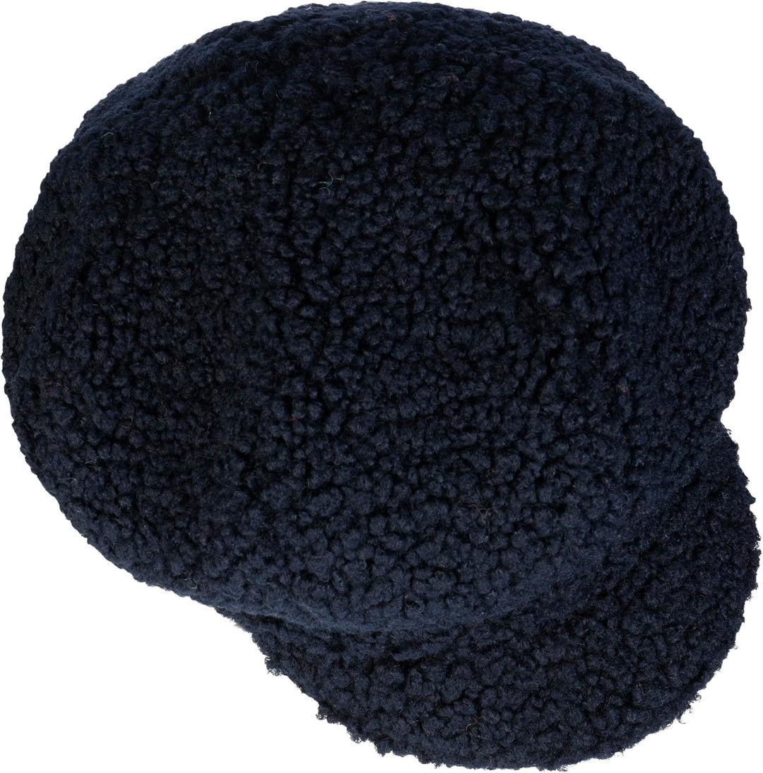 Seeberger Teddy Fur Ballonmütze Schirmmütze Damencap Wintercap Kunstfellcap Baker-Boy-Mütze Mit Schi