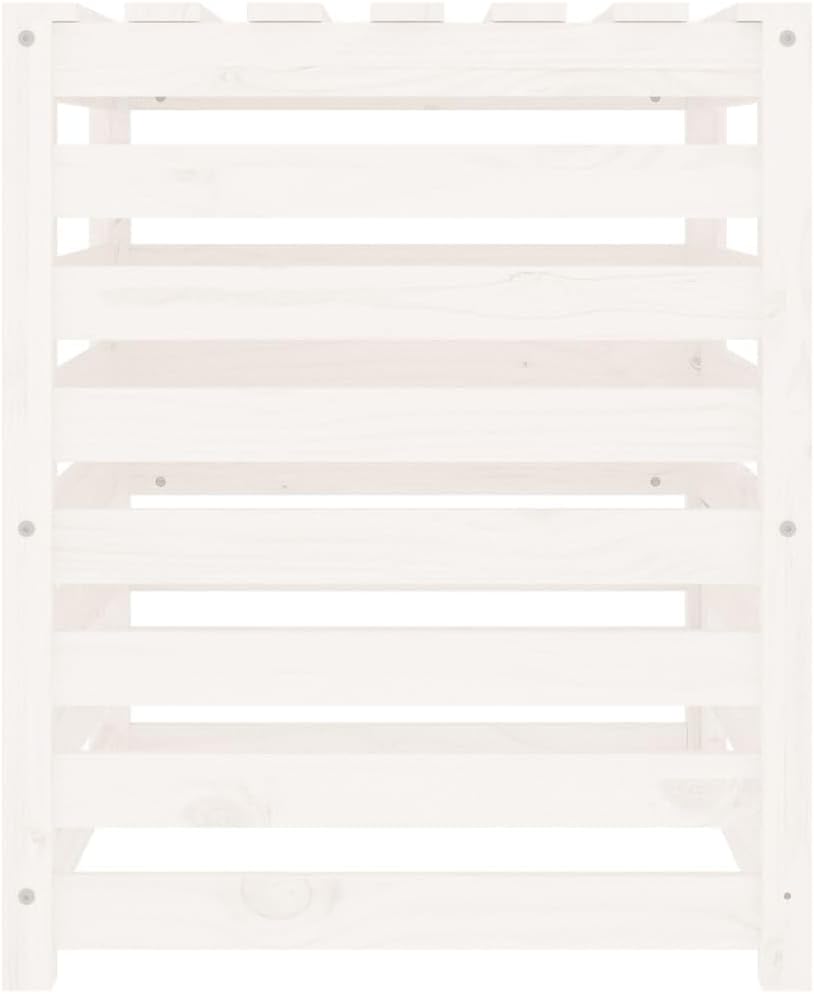 vidaXL Komposter, Gartenkomposter Latten-Design, Holzkomposter mit Deckel Klappe, Kompostbehälter Ko