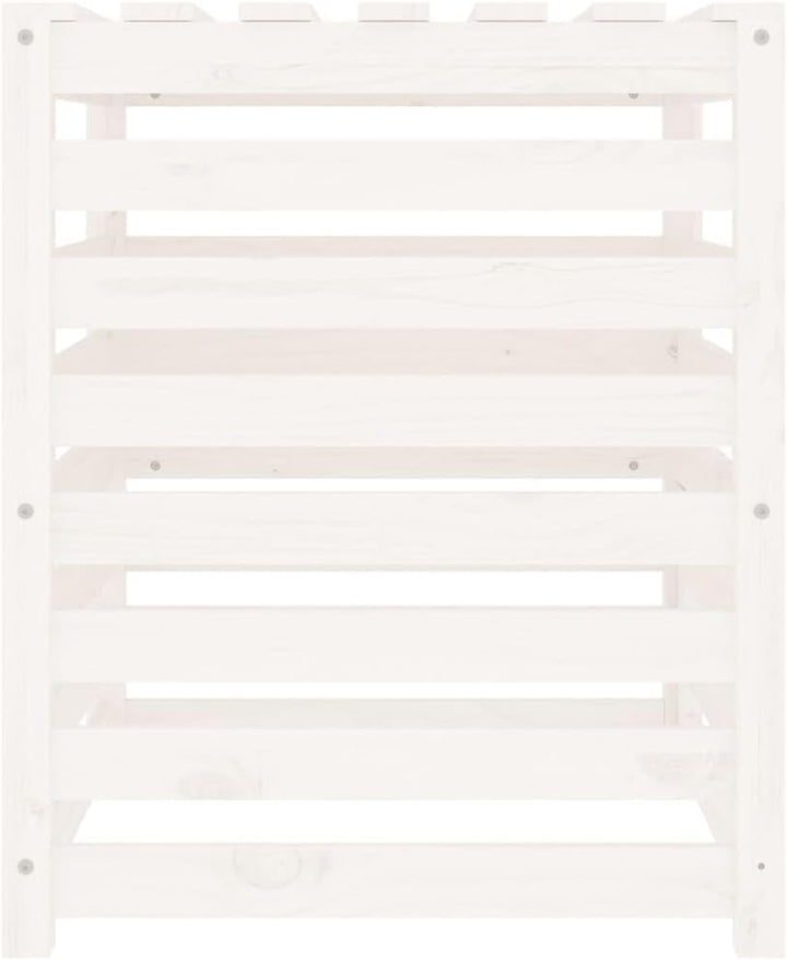 vidaXL Komposter, Gartenkomposter Latten-Design, Holzkomposter mit Deckel Klappe, Kompostbehälter Ko