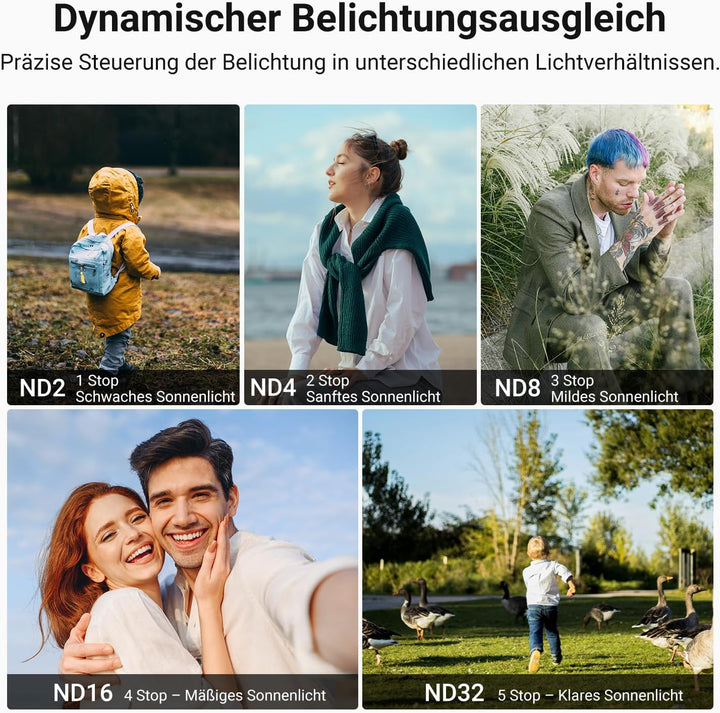 NEEWER Variabler ND Filter Kompatibel mit DJI Osmo Pocket 3 und Creator Combo Zubehör, magnetischer