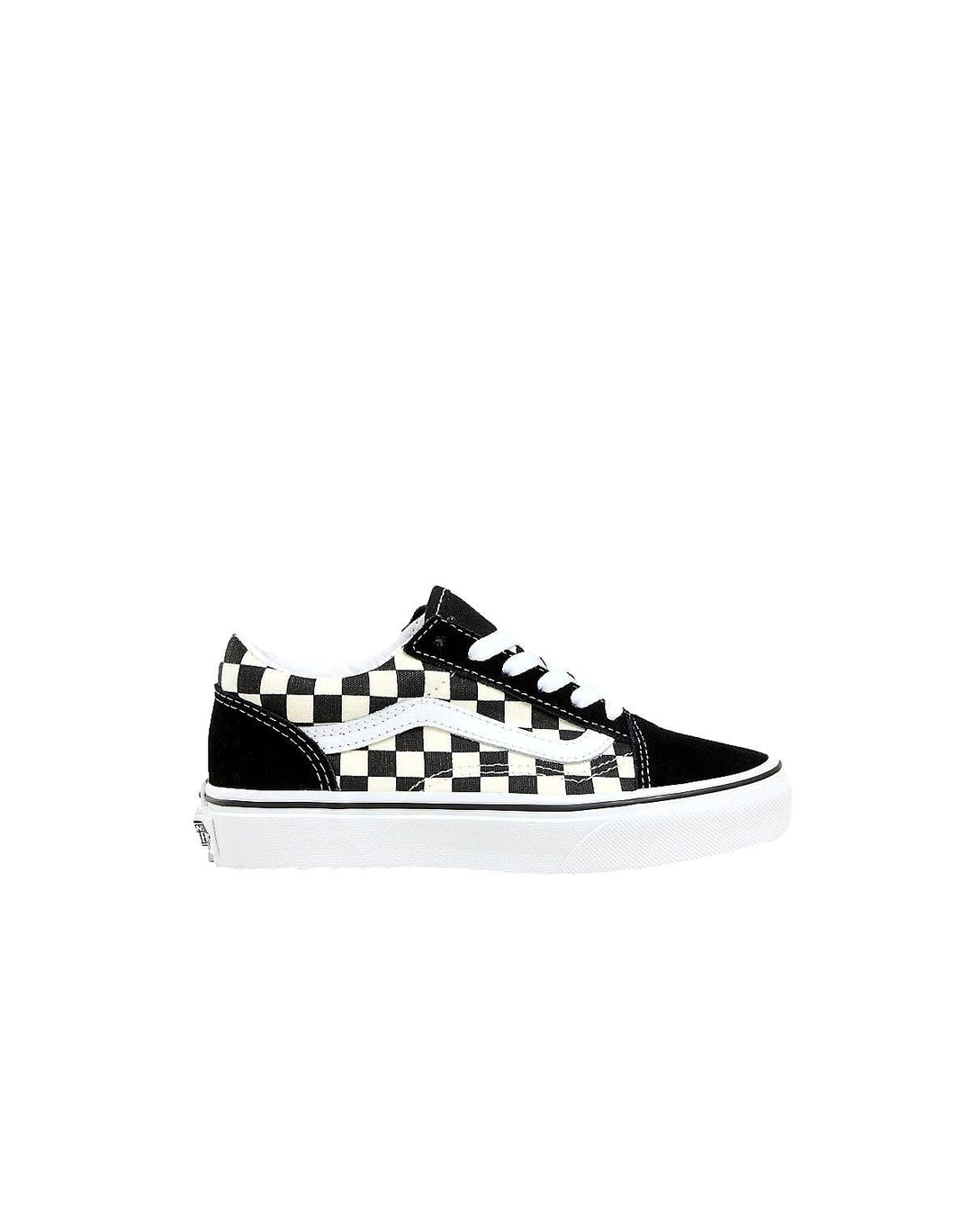 Vans Classic, Unisex - Kinder Sportschuhe - Skateboarding Old Skool 18 EU Primary Check Black White,