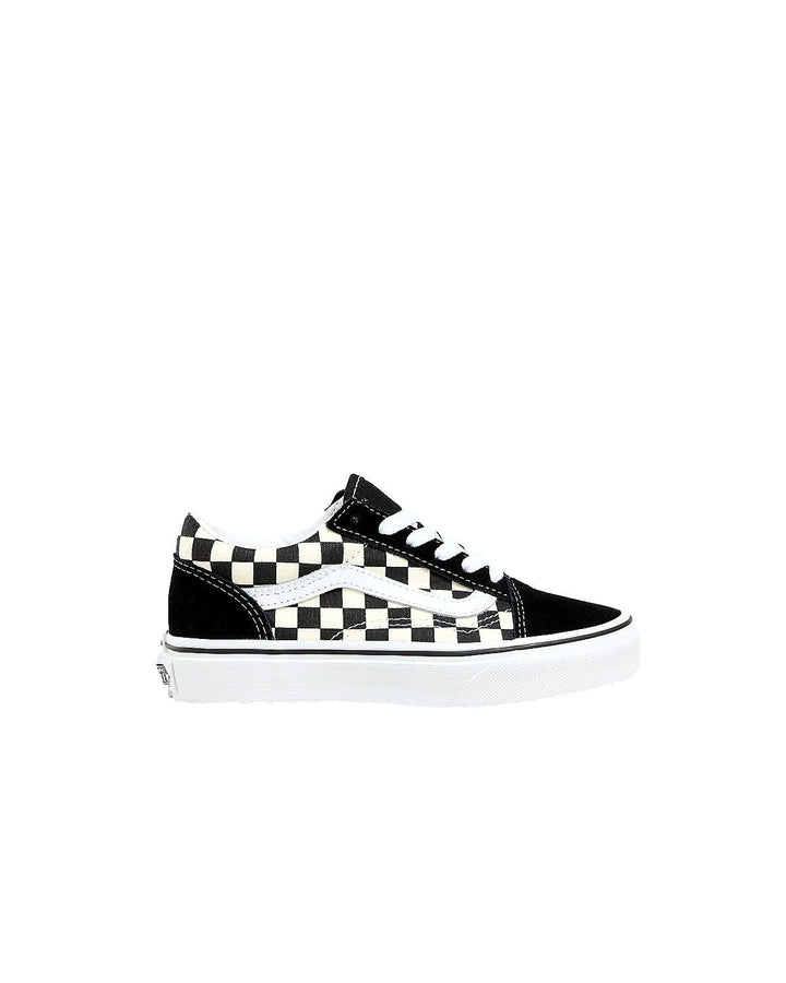 Vans Classic, Unisex - Kinder Sportschuhe - Skateboarding Old Skool 18 EU Primary Check Black White,