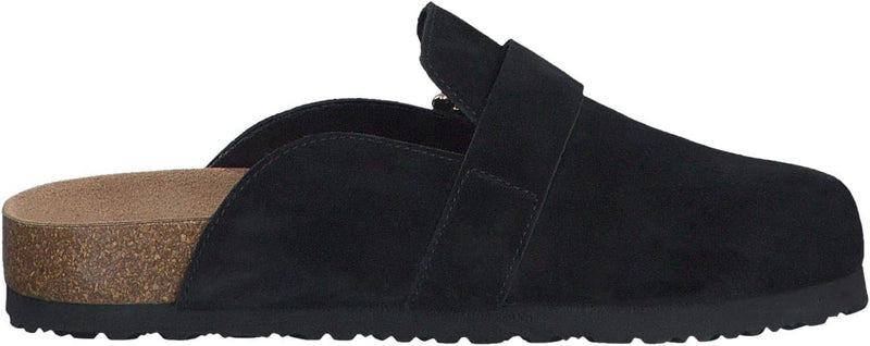 Tamaris Damen Pantolette 1-1-27600-30 normal 39 EU Black Suede, 39 EU Black Suede