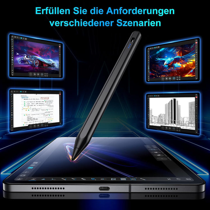 Stift für iPad, (2018-2025) Pencil 2nd Generation für Apple mit Schnellladeleistung Palm Rejection u