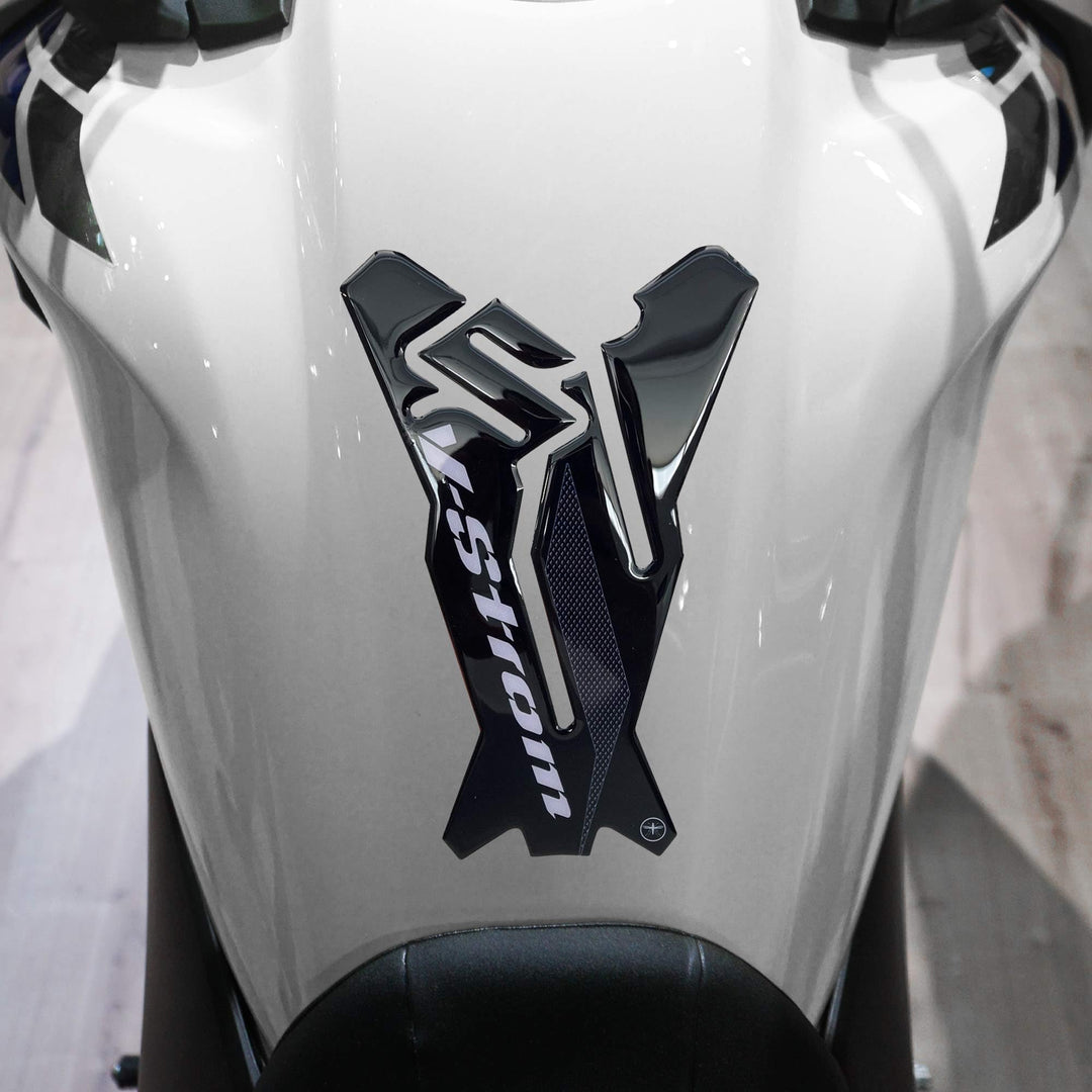 LABELBIKE 3D Aufkleber Motorrad Tankpad kompatibel mit Suzuki | V-Strom 650 2017-2025, Harzschutz, K