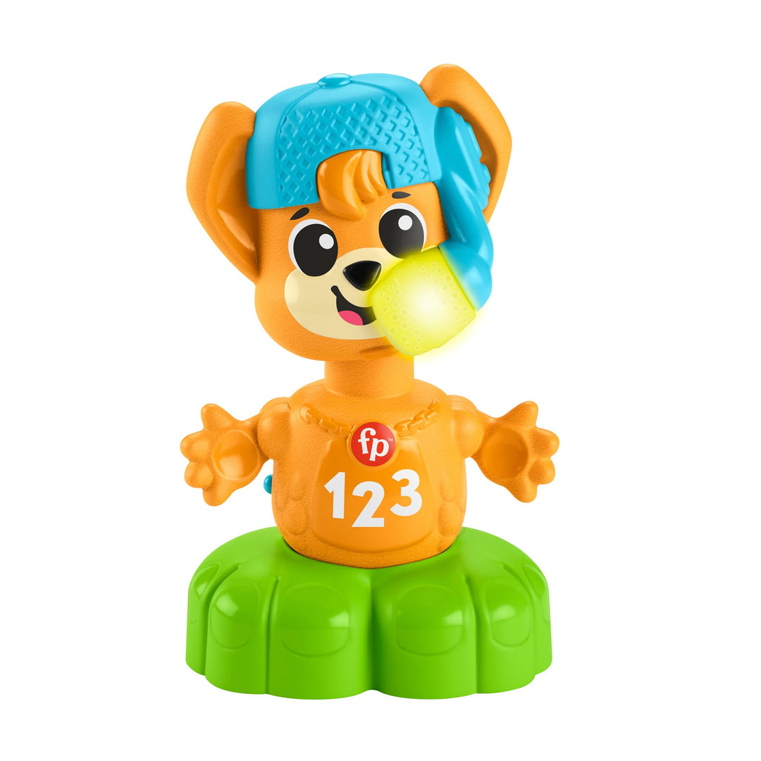 Fisher-Price Lernspielzeug für Babys und Kleinkinder, Beat Bande Spring & Sing Fuchs Bruno mit Geräu