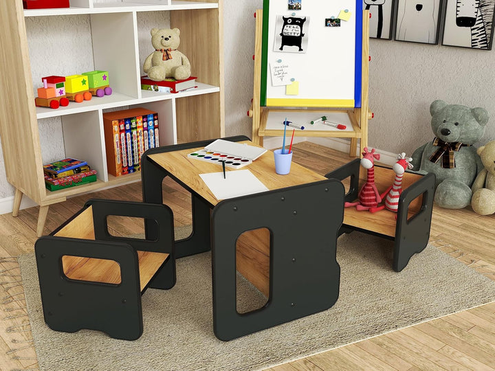 defiPad Sitzhocker für Kinder | Stylisch Wendehocker | Kindersessel ab 1 Jahr | Babystuhl Hocker Hol