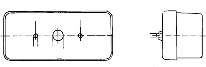 Hella 2BE 002 582-031 Blinkleuchte - 12V - Anbau - links/rechts & 2SD 002 582-021 Heckleuchte - rech