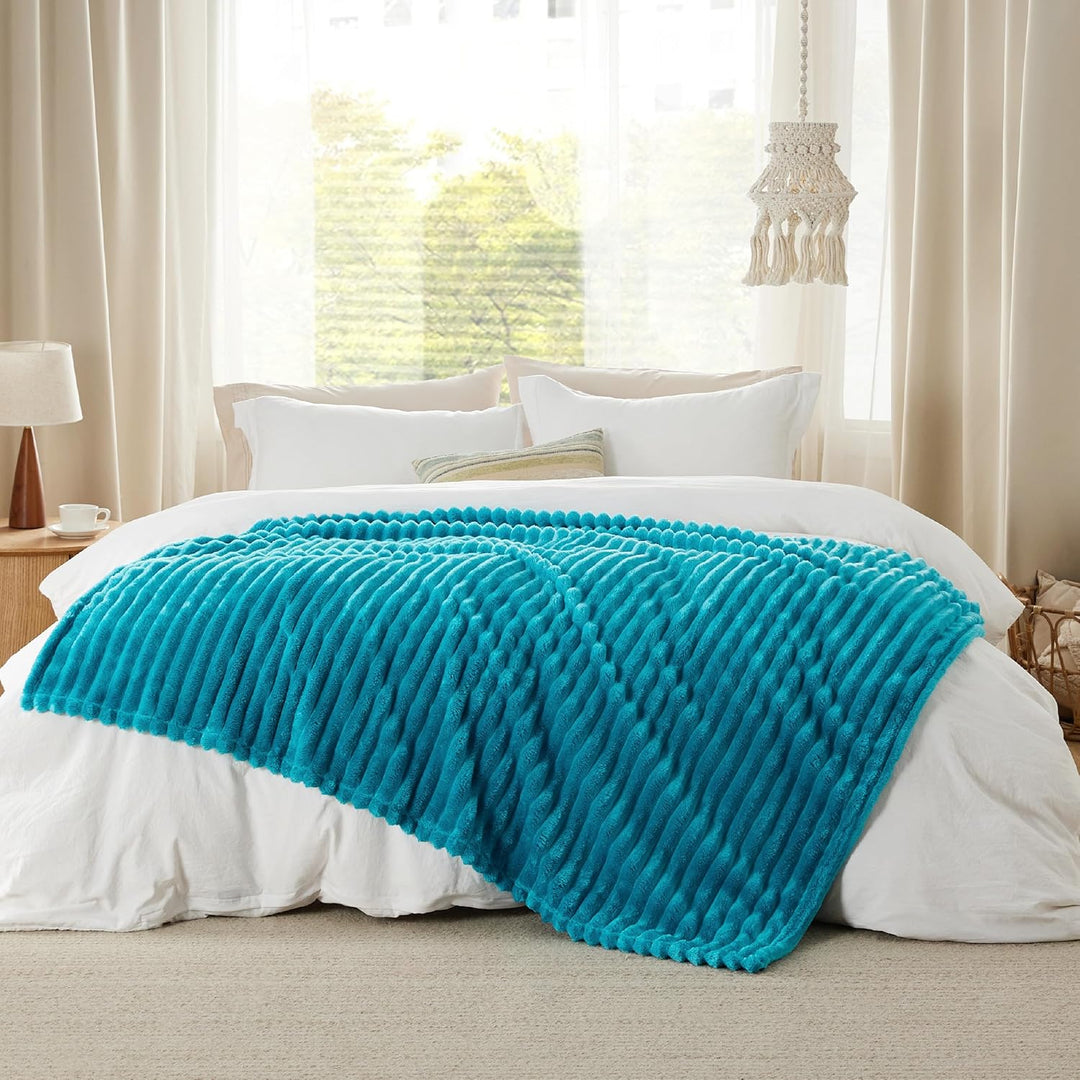 BEDSURE Kuscheldecke Flauschig Decke Fleecedecke – Weiche Warme Grobe Korddecke Gemütlicher Überwurf